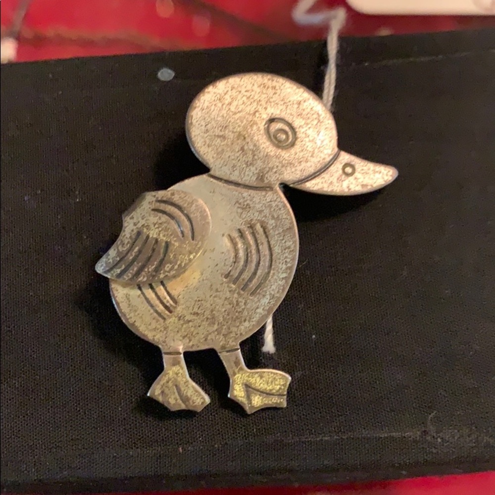 Vintage Sterling Danecraft Duck Brooche😁